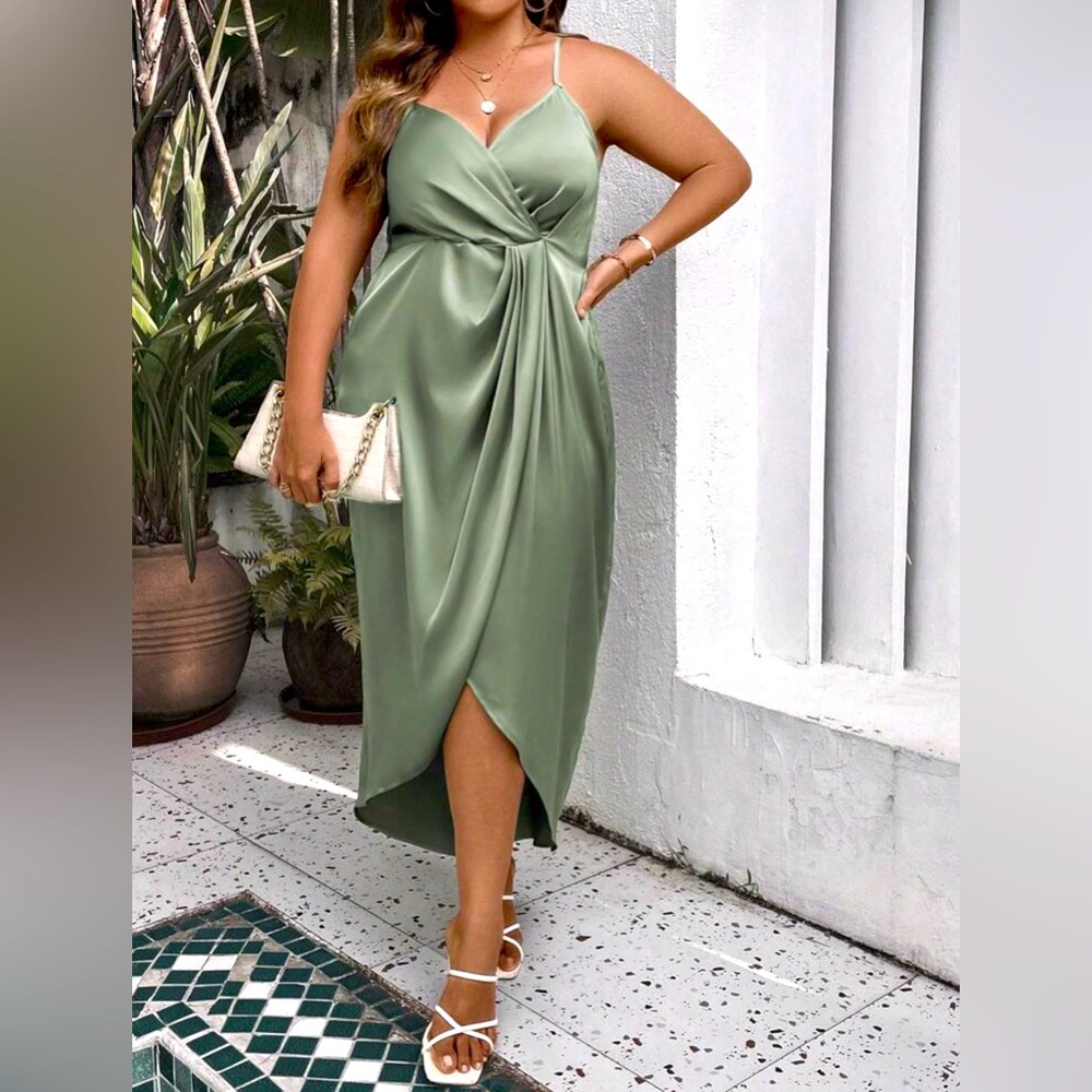 SHEIN Curve Wrap Dress